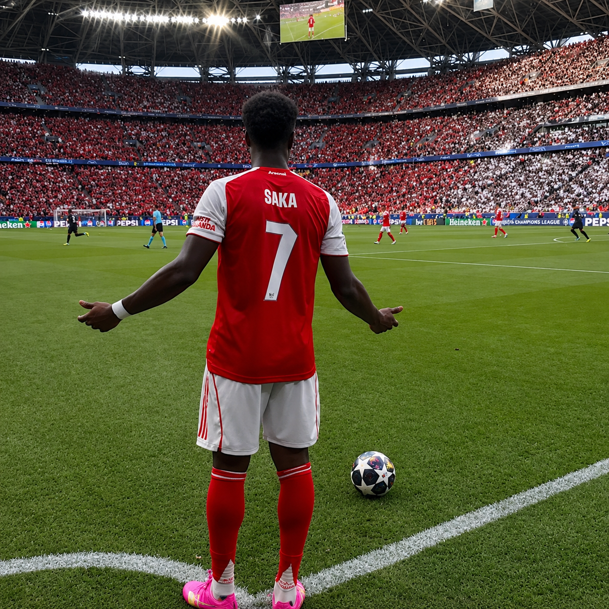Bukayo Saka corner
