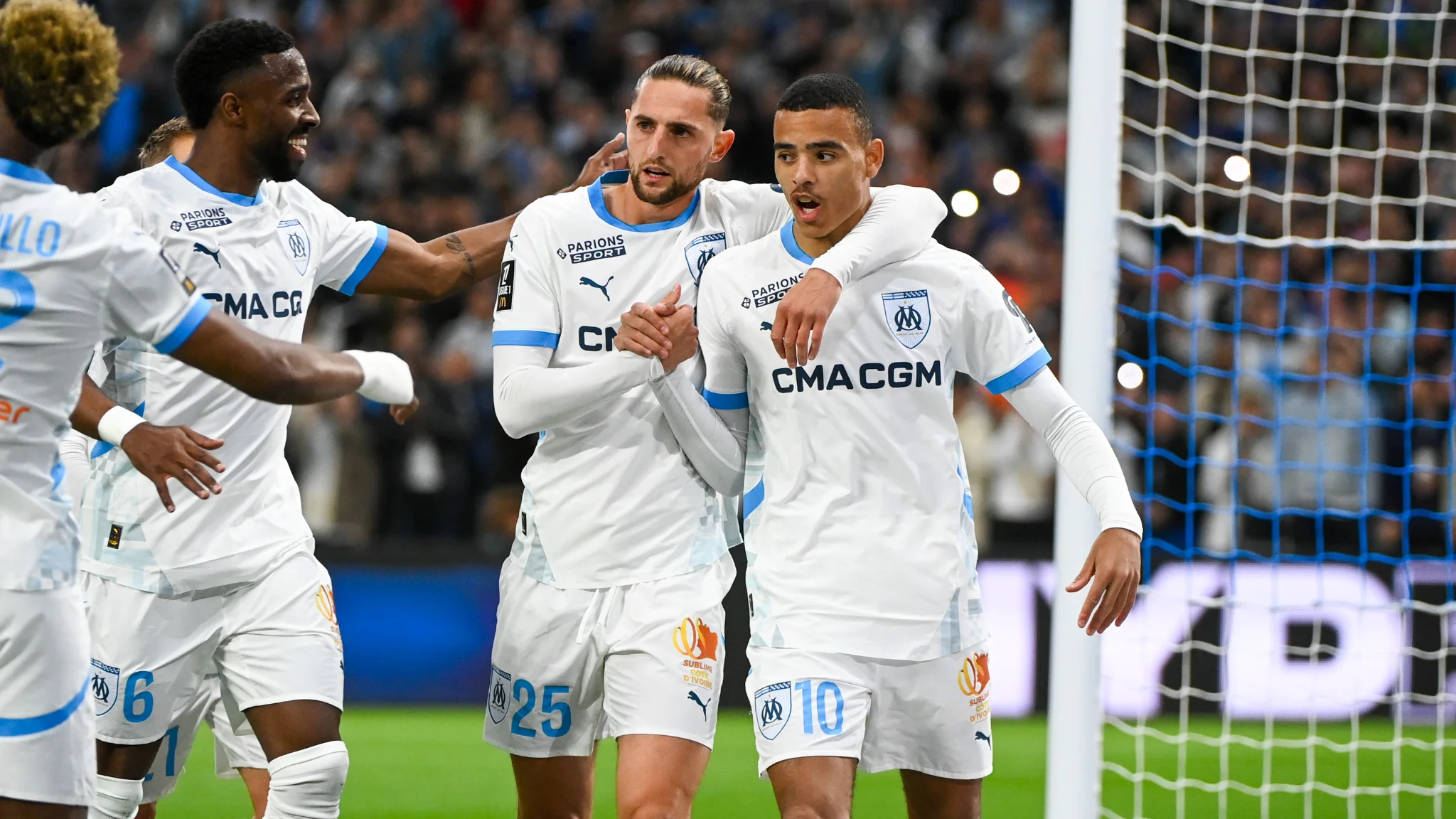Adrien Rabiot et Mason Greenwood à l'Olympique de Marseille