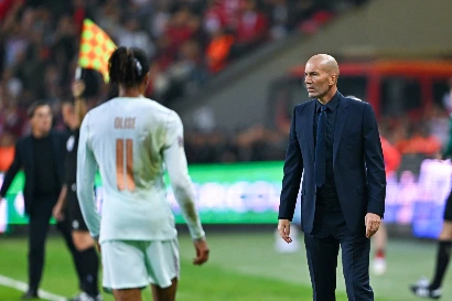 Zidane gagne avec Équipe de France
