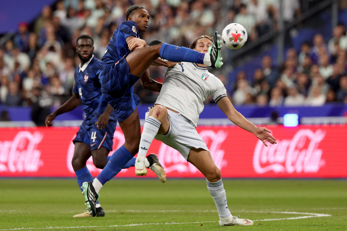 Jacquet avec l'équipe de France